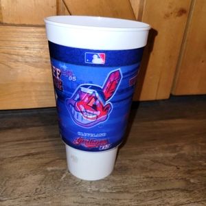 Chief wahoo 2005 Cleveland indians collectors edition hollographic plastic cup